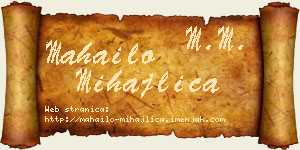 Mahailo Mihajlica vizit kartica